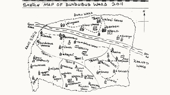 "Dundubus Hand Drawn Map"